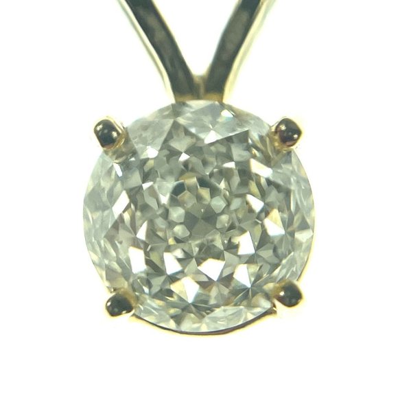 Modified Briolette Cut Diamond Solitaire Pendant 1ct - Picture 10 of 16